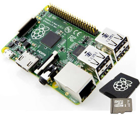Raspberry Pi model B+ con microSD